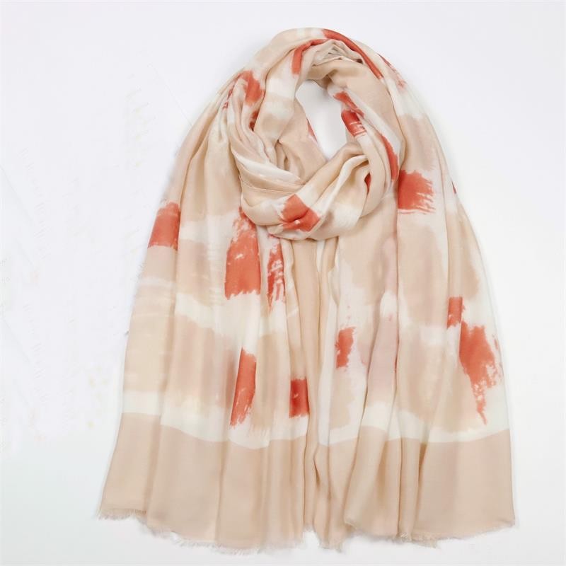 2022 Female Customized Floral Printing Flower Cotton Viscose Long Scarf Dubai Summer Cotton Hijabs Muslim Scarf