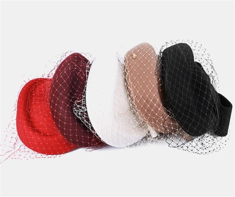 Fascinators Hats 20s 50s Hat Pillbox Hat Cocktail Tea Party Headwear with Veil for Girls and Women