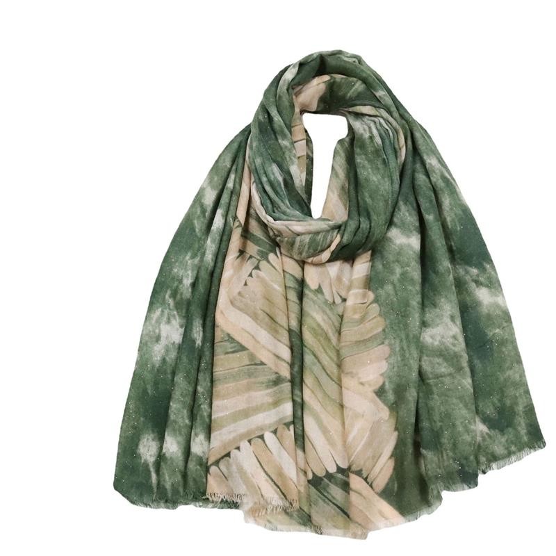 Spring and Autumn color flower sequins ironed silver cotton scarf summer air conditioning sunscreen shawl travel Scarf