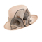 New Style Handmade Wholesale Ladies Party Hats Wedding Sinamay Woman Church Hat With Feather