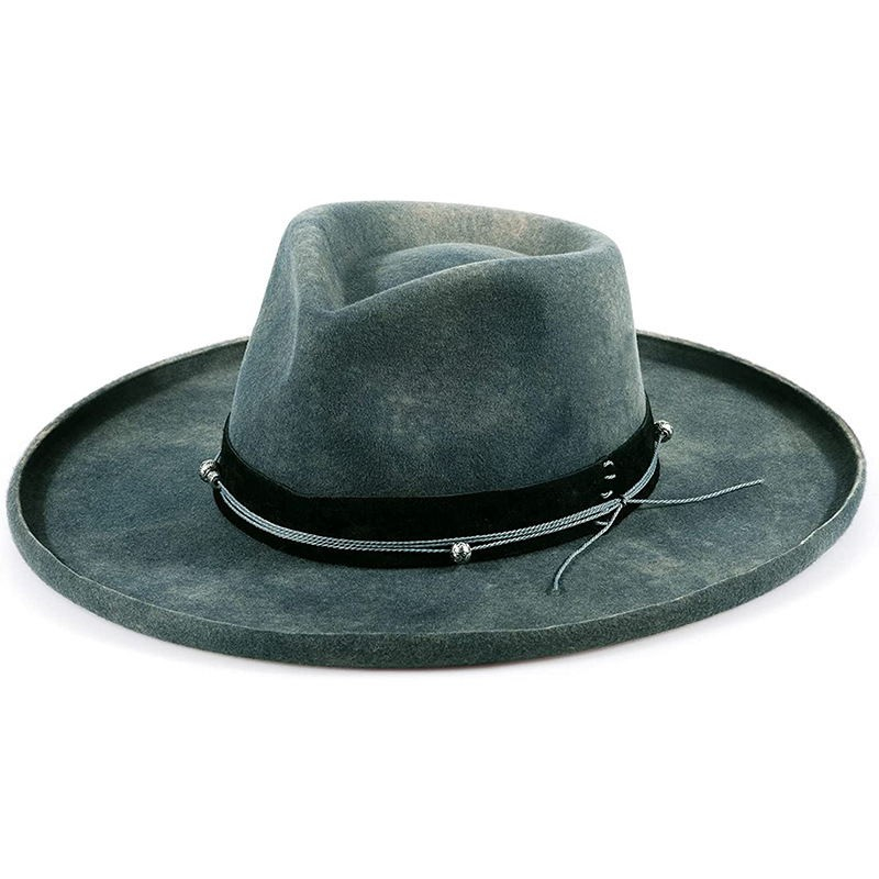 High Quality Wholesale 100%WOOL Felt unisex Fedora Hat For Men Panama Hat Wool PU Brim Fedora Hat