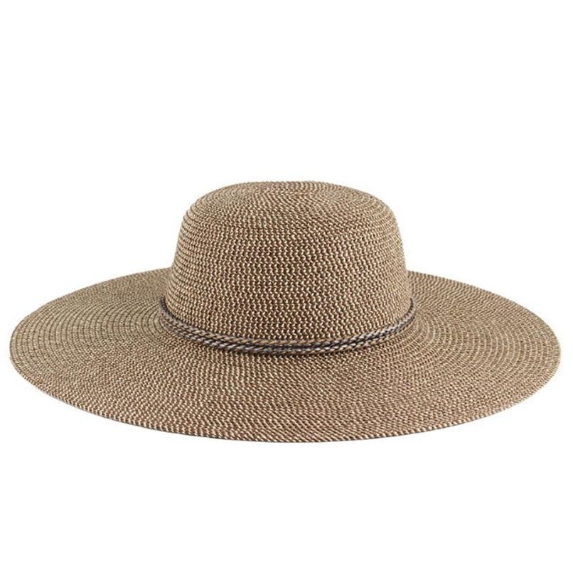 2022 High quality big brim floppy paper foldable straw hats beach sun for woman summer