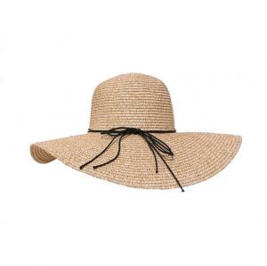 Custom High Quality Summer UV Sun Protection Big Brim Floppy Beach Woman Lady Paper Straw Hat