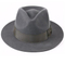 High quality Wholesale Fashion 100% Australian Wool Felt Classic black Fedora Hat for Men