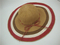 2022 popular new design sun wide brim striped machine woven 100% paper straw hat for women or man customized