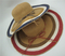 2022 popular new design sun wide brim striped machine woven 100% paper straw hat for women or man customized