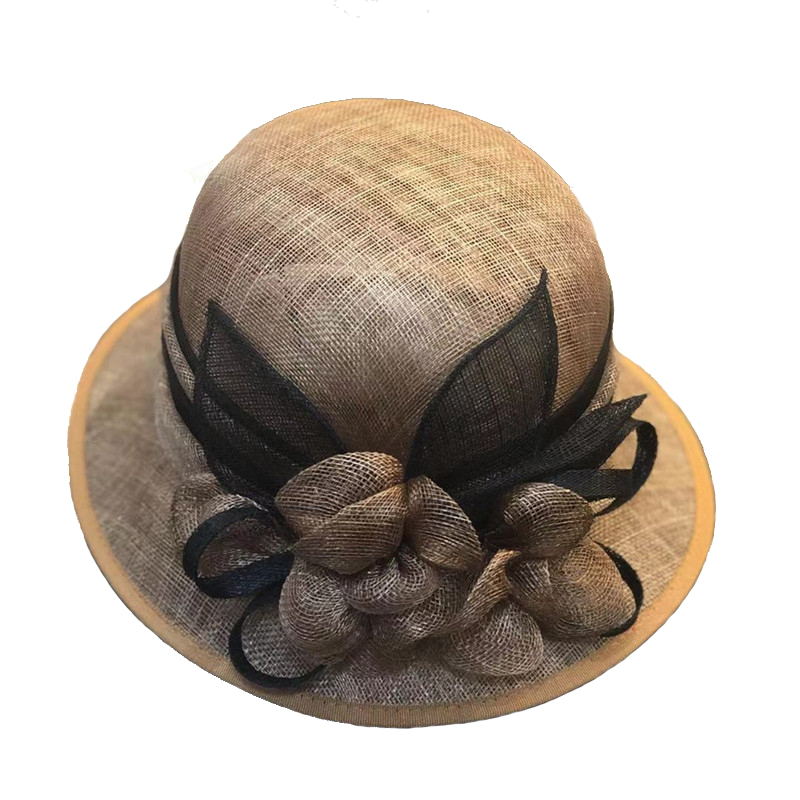 Sinamay Wedding Hats Fashion Wedding Dress Hats Hand Made Organza Usage: Decorate or Party Usage Adults Plain Dyed Evergrowing